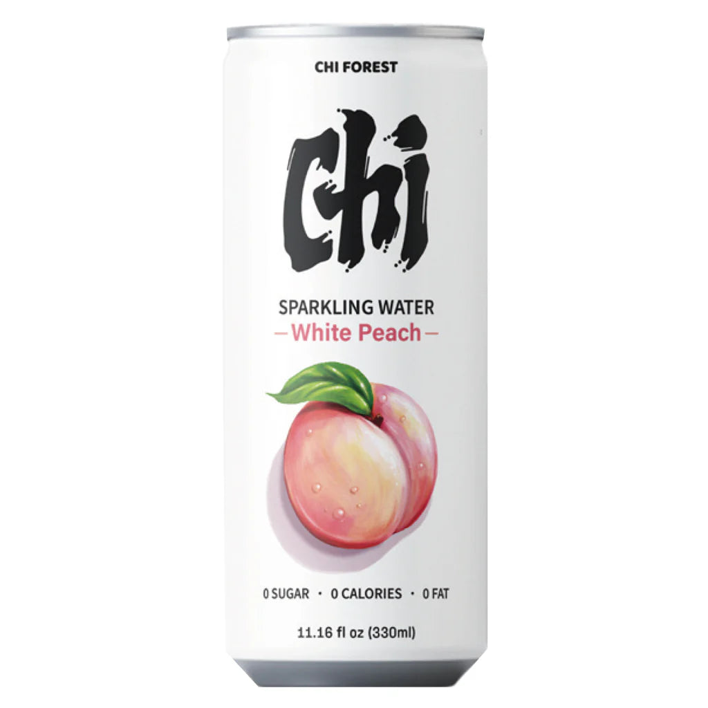 Chi Forest Sparkling Water White Peach 330ml - 24er Karton