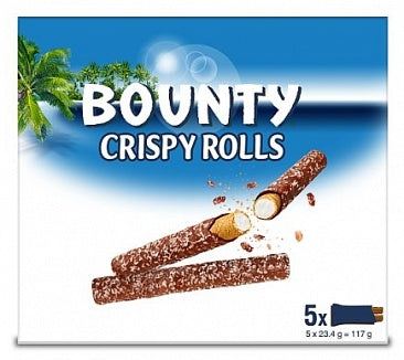 Bounty Crispy Rolls 5 Pack 117g - 14er Karton