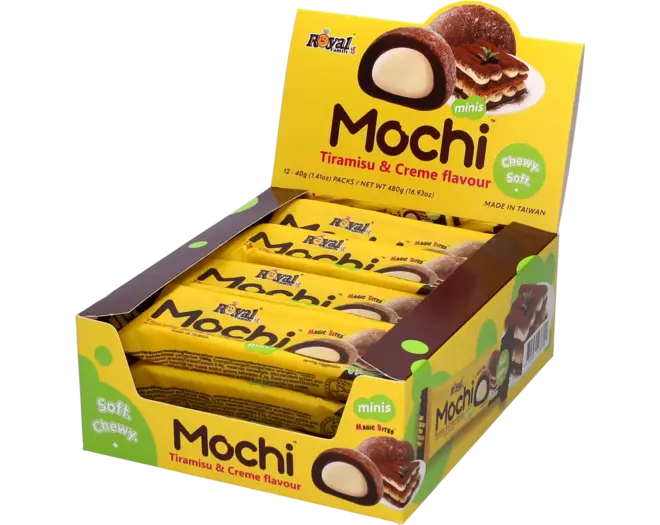 Mochi Mini Tiramisu & Creme Snack Pack 40g - 12er Karton
