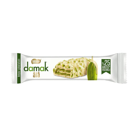Nestle Damak Ala Wafer White Chocolate with Pistachio - 12er Karton