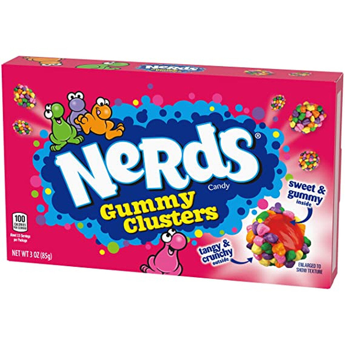 Nerds Gummy Cluster Rainbow Peg Bag 85g - 12er Karton