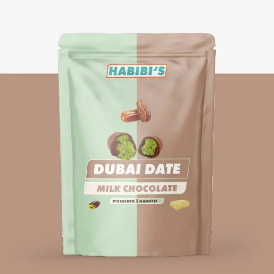 Habibi's Dubai Datteln Milk Chocolate - 20er Karton