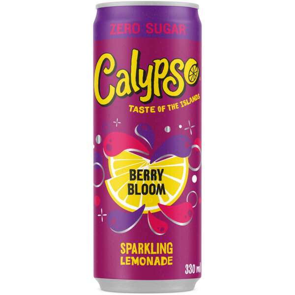 Calypso Berry Bloom Limonade Zuckerfrei 330ml - 12er Karton