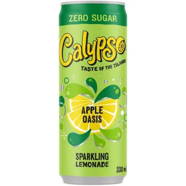 Calypso Apple Oasis Limonade Zuckerfrei 330ml - 12er Karton