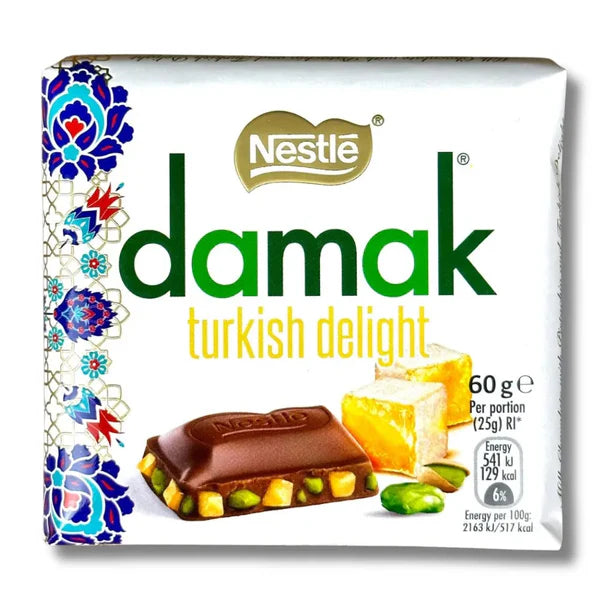 Nestlé Damak Turkish Delight Milchschokolade mit Pistazien 60g - 6er Karton
