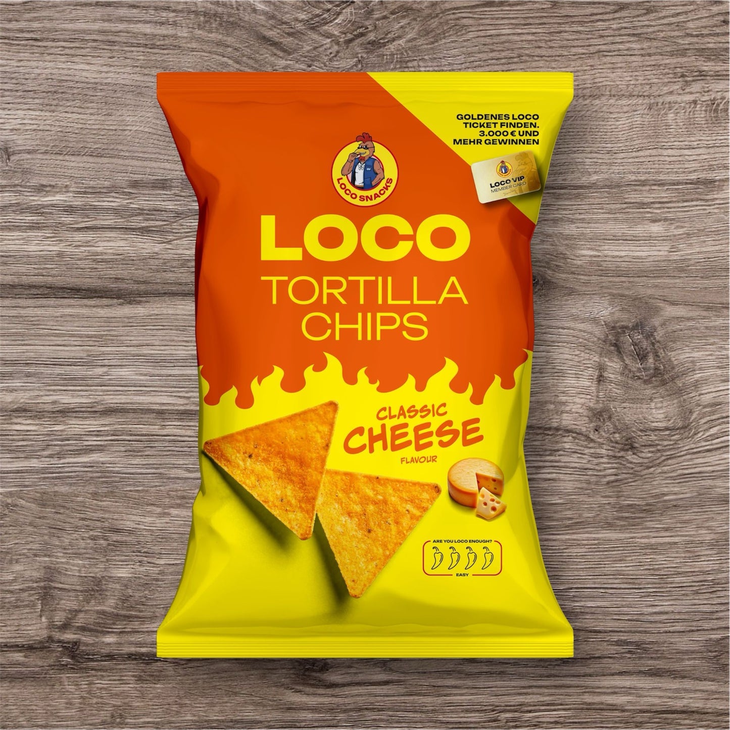 Loco Tortilla Chips Cheese 100g - 12er Karton