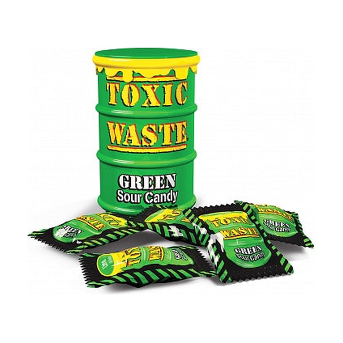 Toxic Waste Sour Candy Drum Green 42g