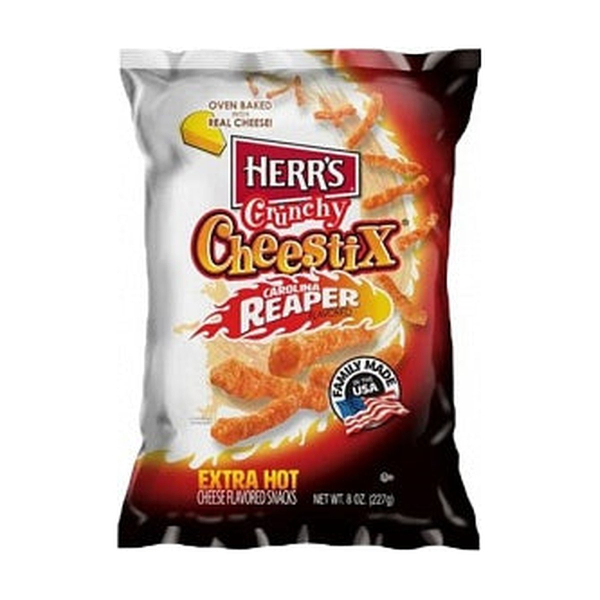 Herr's Crunchy Cheestix Carolina Reaper 227g