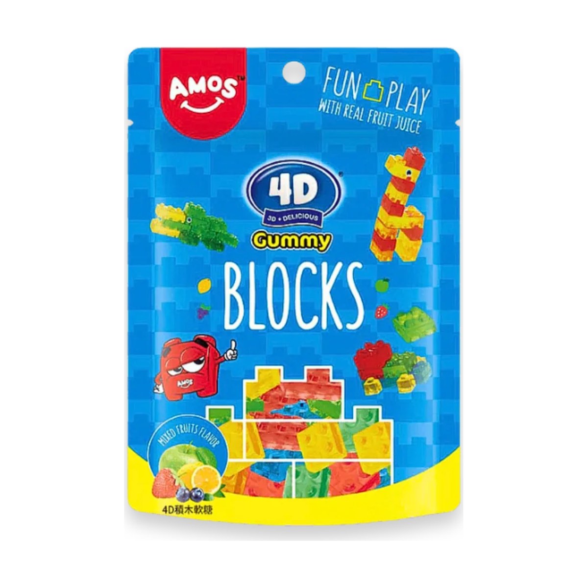 Amos 4D Gummy Blocks 72g