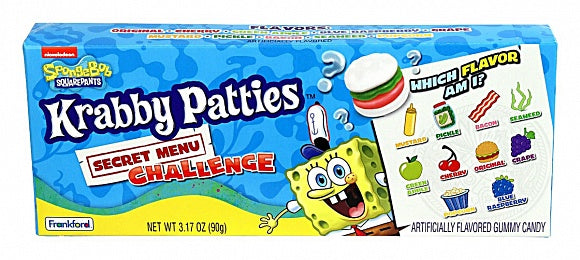 Spongebob Squarepants Krabby Patties Secret Menu Challenge 90g - 9er karton