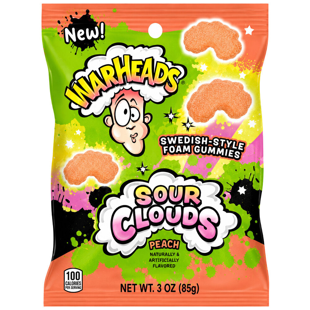 Warheads Sour Clouds Peach 85g