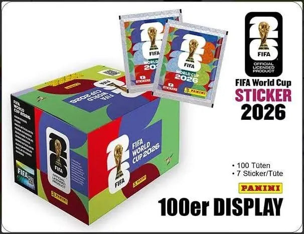 Panini FIFA World Cup 2026 Sticker Box Display 100 Tüten