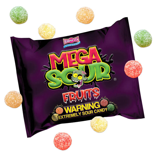 Barnetts Mega Sour Fruits 104g - 4er