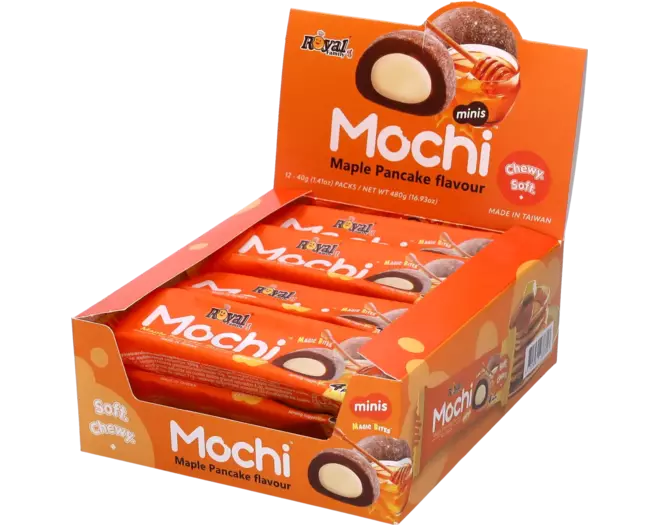 Mochi Mini Maple Pancake Snack Pack 40g - 12er Karton