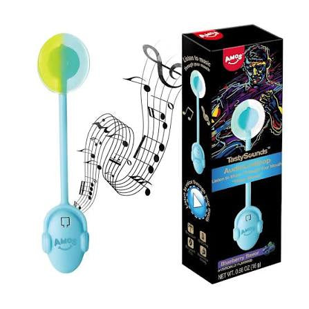 Amos Tasty Sounds Music Lollipop Blueberry - 12er Karton