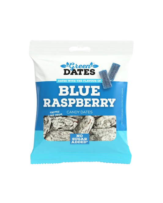 Green Dates Datteln Blue Raspberry 90g - 16er  Karton