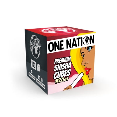 ONE NATION Shishakohle 1kg 26er