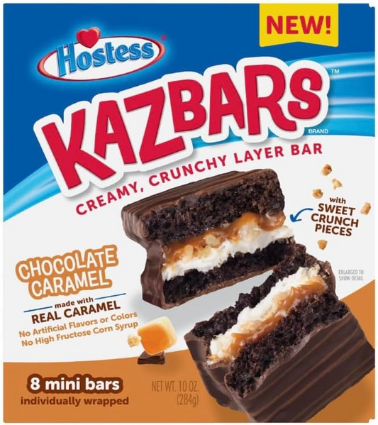 Hostess Kazbars Chocolate Caramel 284g - 8er Pack