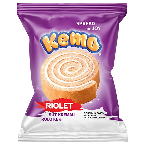 Kemo Riolet  Milk Roll 40g - 24 er Karton
