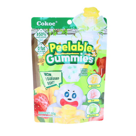 Cokoc Peeling Soft Candy Fruit Mix 75g - 20er Karton