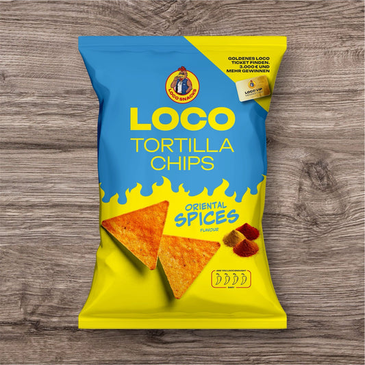 Loco Tortilla Chips Oriental Spices 100g - 12er Karton