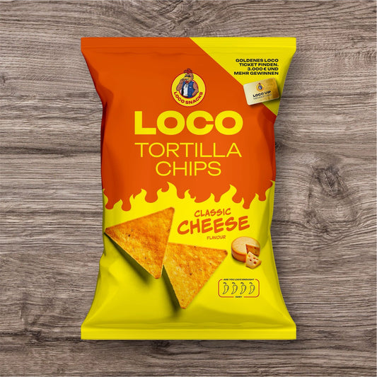Loco Tortilla Chips Cheese 100g - 12er Karton