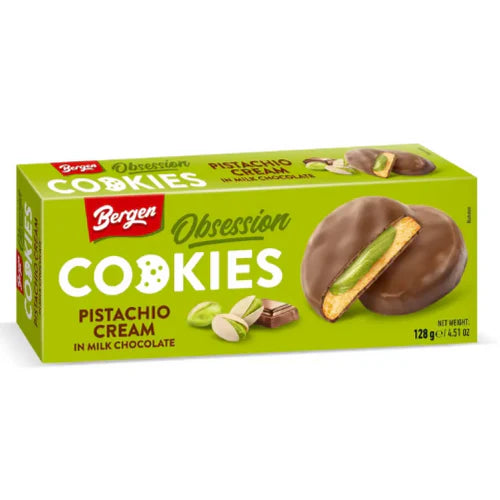Bergen Cookies Pistachio Cream 128g / 18er Karton