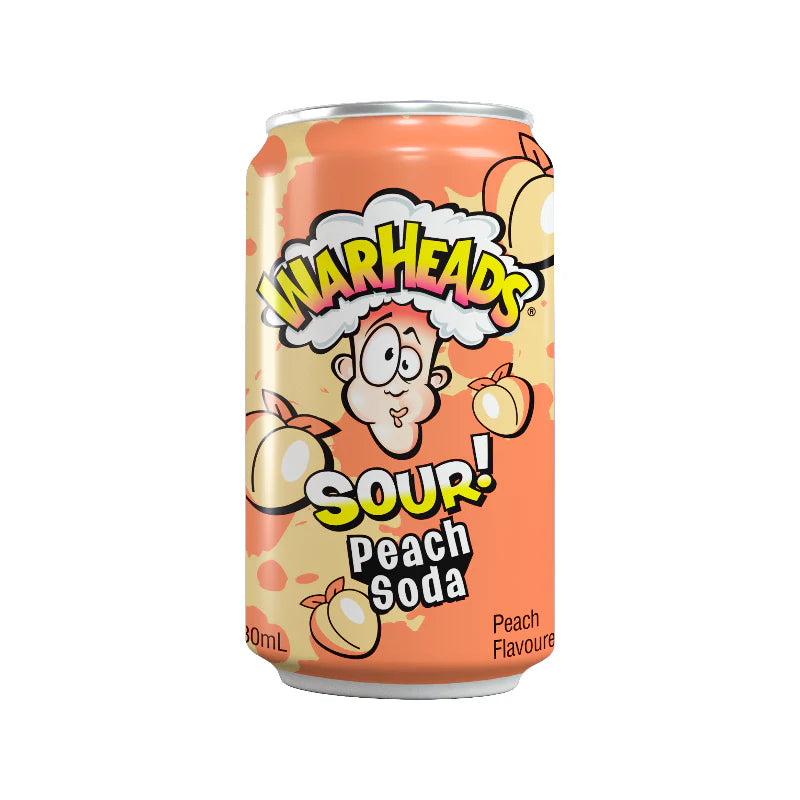 Warheads Sour Peach Soda / 12 x 0,330 Liter Dosen