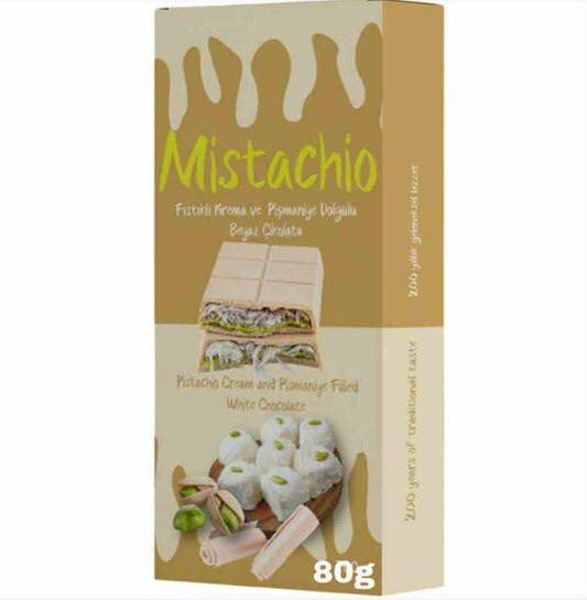 Angel Hair Mistachio Weisse Schokolade 80g - 12er Pack