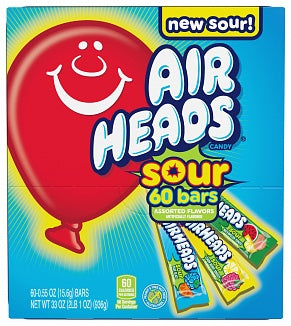 Airheads Bars Assorted Sour 936g- 60er Karton
