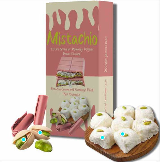 Angel Hair Mistachio Pink Schokolade 80g - 12er Pack