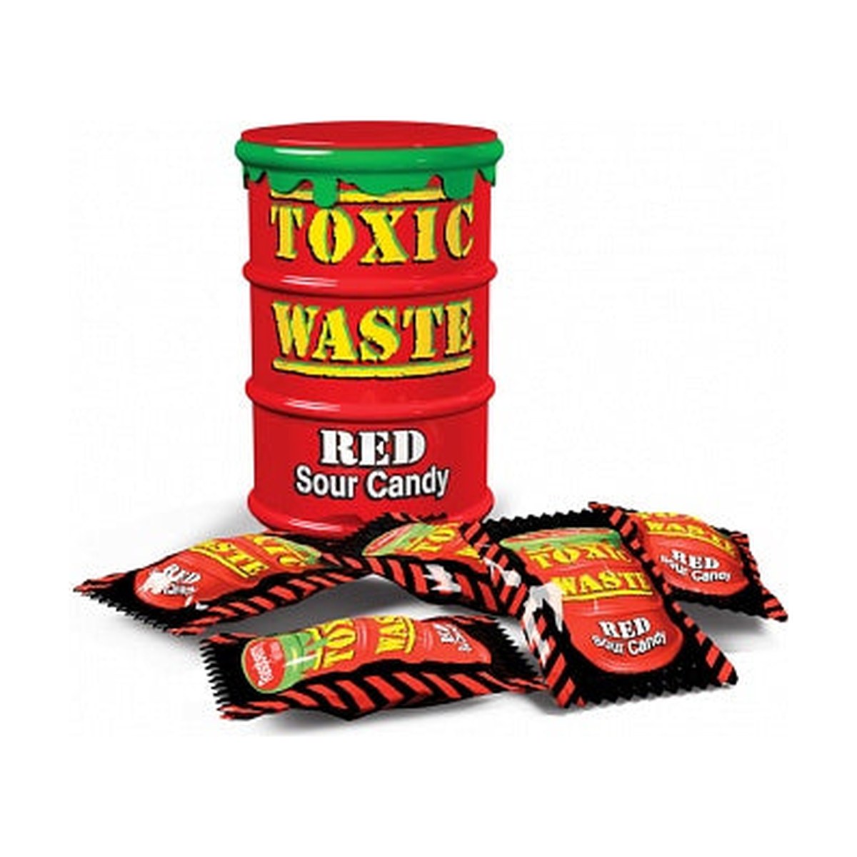 Toxic Waste Sour Candy Drum Red 42g