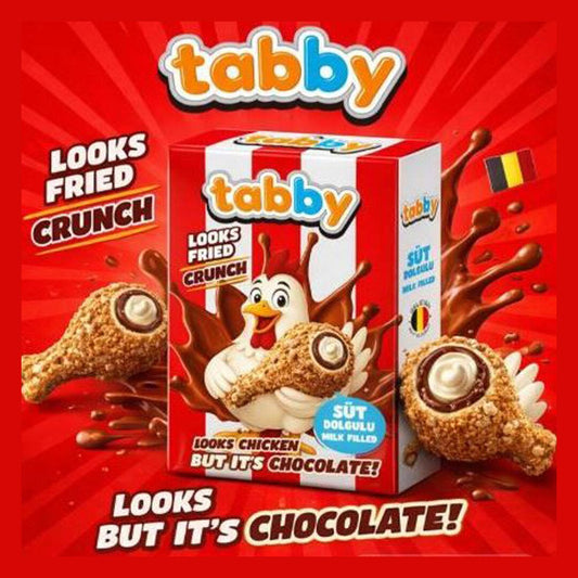 Tabby Milk Cream Filled Chicken Chocolate 50g