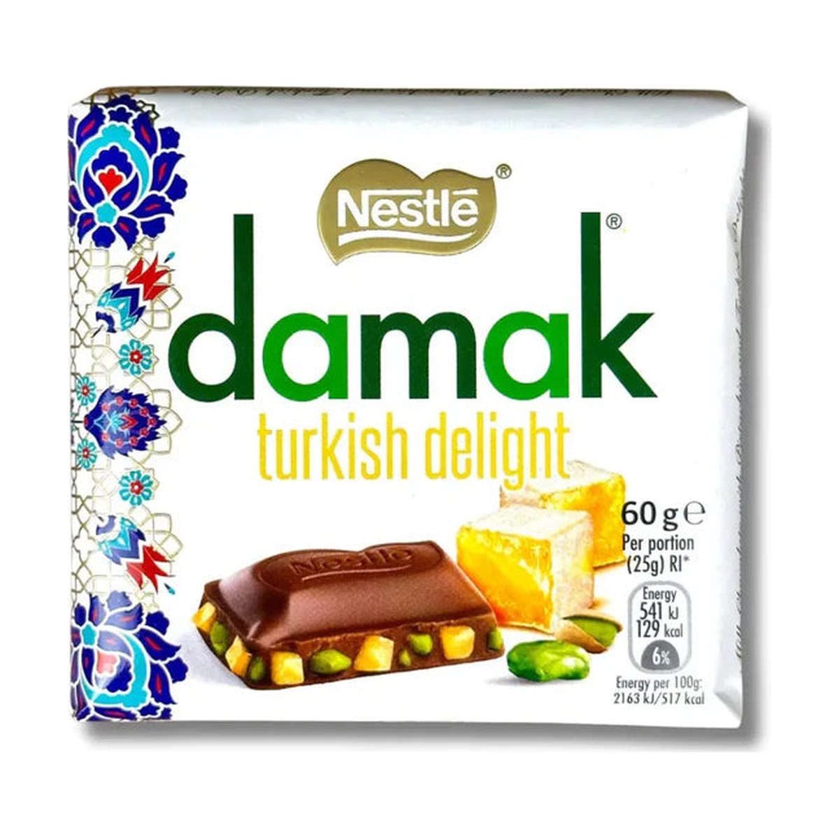 Nestlé Damak Turkish Delight Milchschokolade mit Pistazien 60g