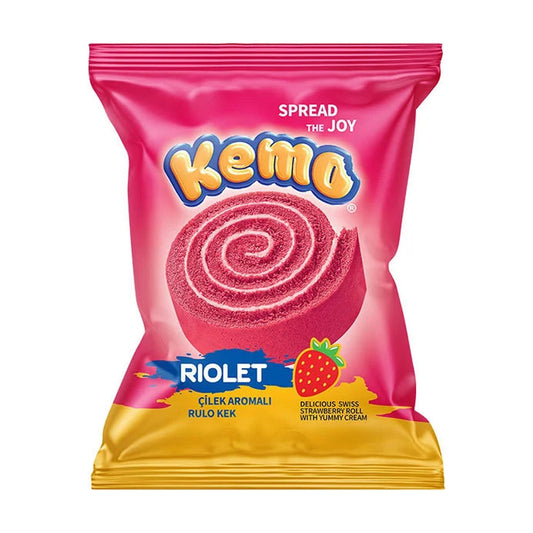 Kemo Riolet Strawberry Roll 40g