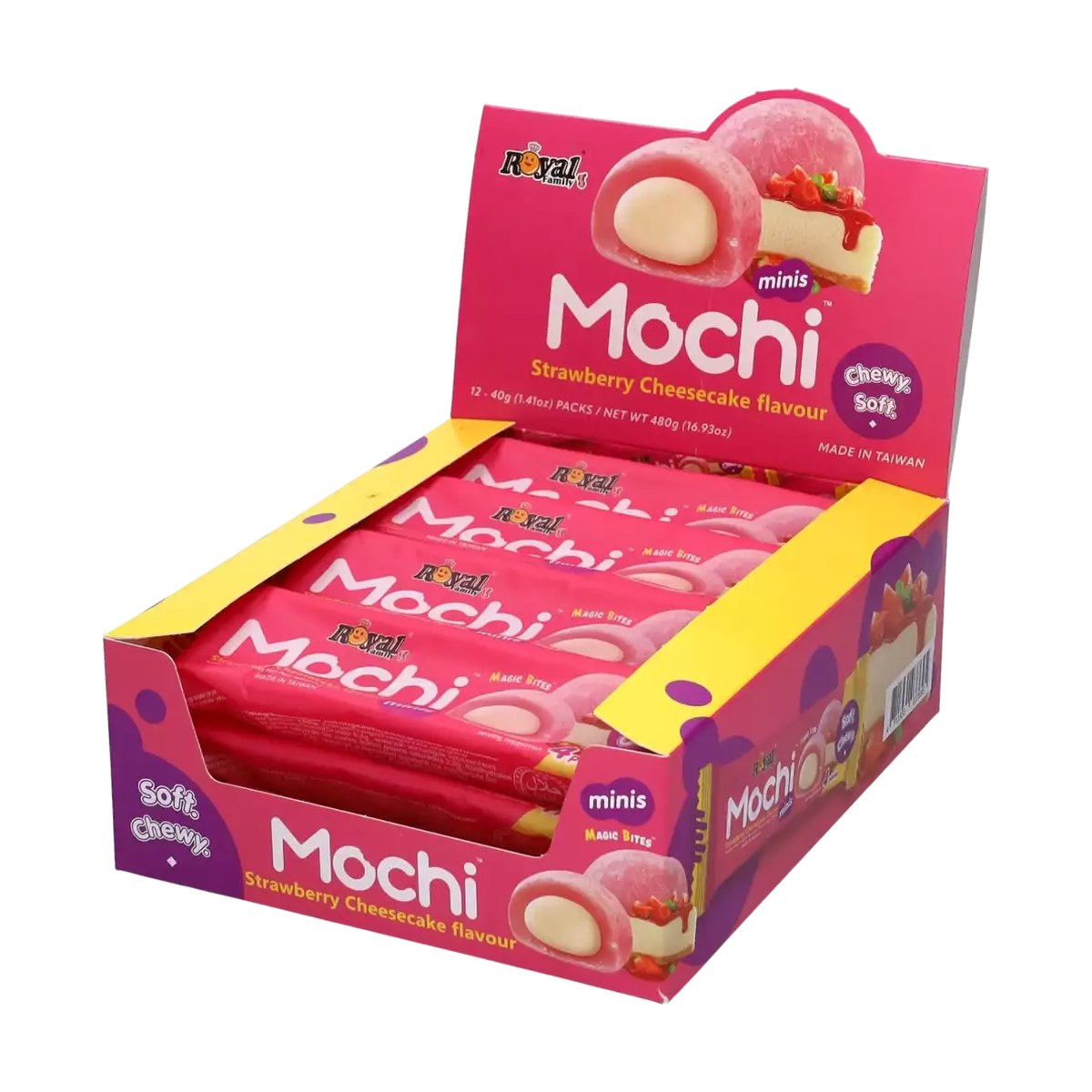 Mochi Mini Strawberry Cheese Snack Pack 40g