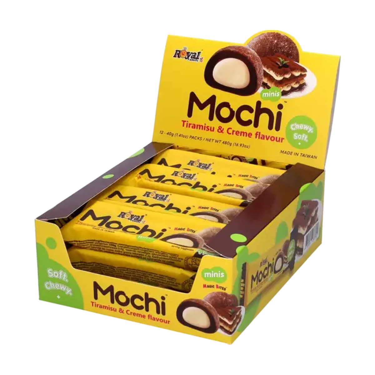 Mochi Mini Tiramisu & Creme Snack Pack 40g