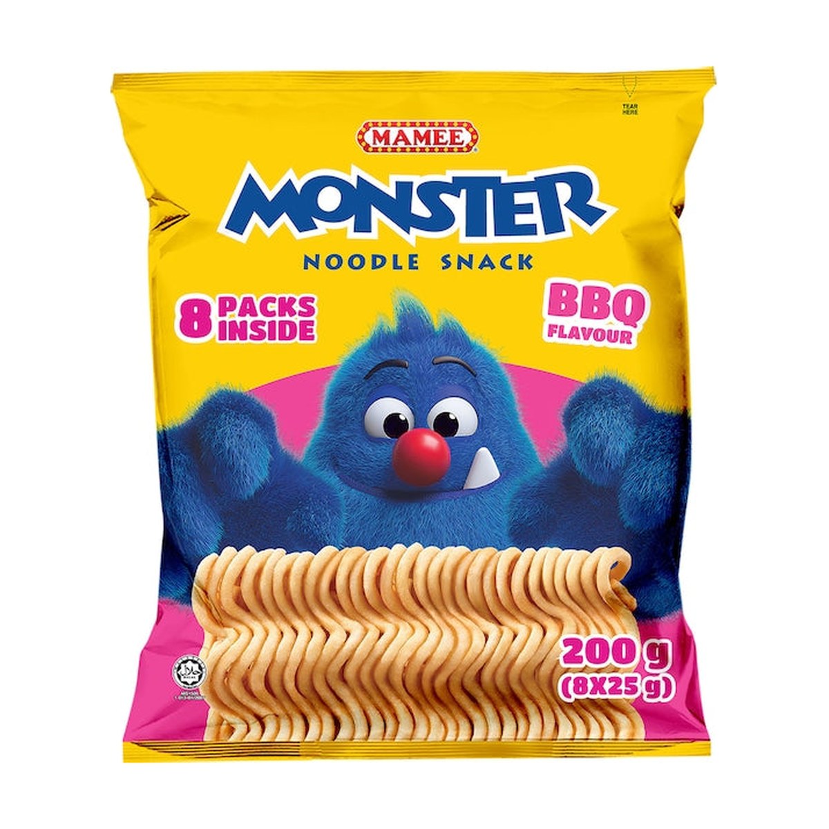 Mamee Monster Noodle Snack BBQ