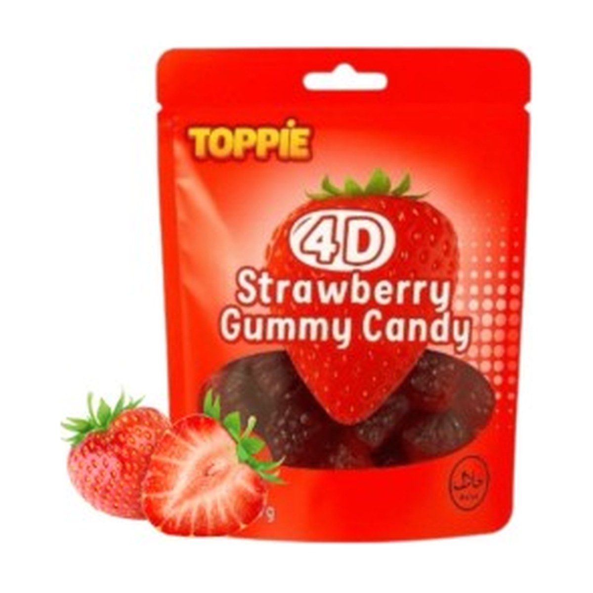 Toppie Strawberry Gummy Candy 80g
