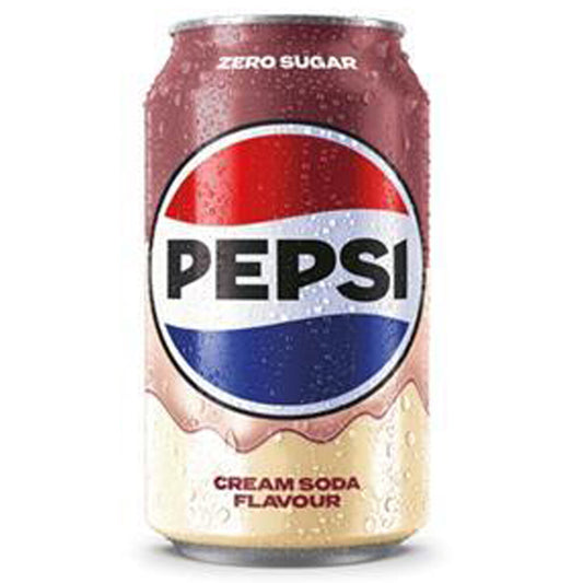 Pepsi Cream Soda Zero Sugar 330ml - 24er Tray