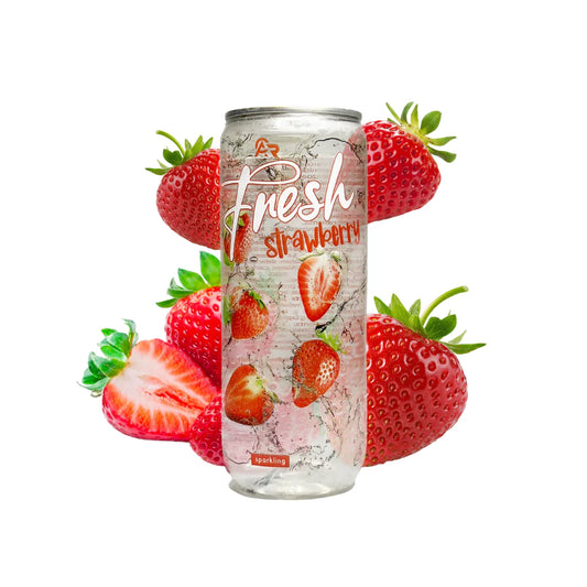 Fresh Drink Strawberry Sparkling 330ml / 24 er Karton
