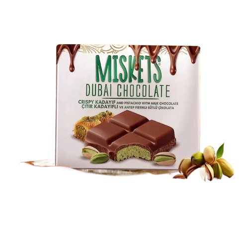 Dubai Schokolade 100g Miskets / 12er Karton