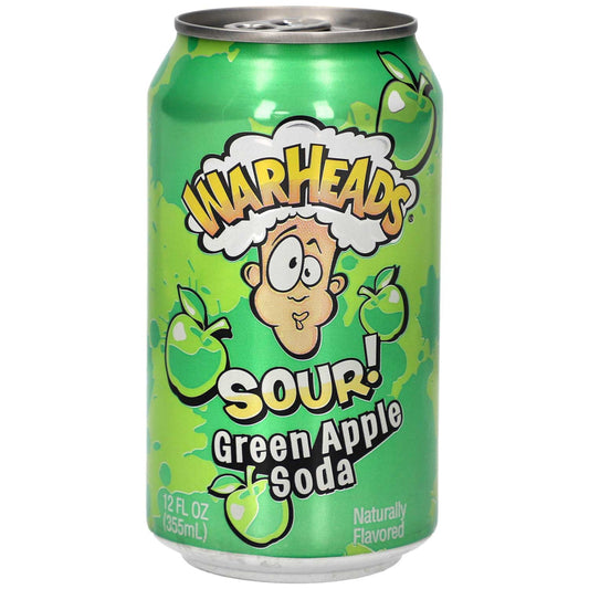 Warheads Sour Green Apple Soda/ 12 x 0,330 Liter Dosen